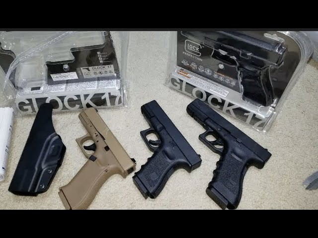 Umarex Glock 17 Gen 4 and Glock 19 Gen 3 GBB Airsoft Pistol Table Top  Review on Vimeo