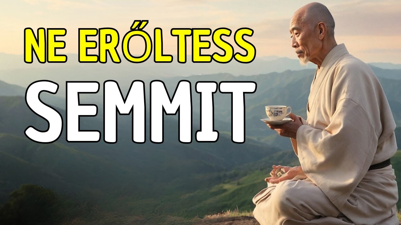 NYUGALOM! NE ERŐLTESS SEMMIT: 10 BUDDHISTA TANÍTÁS A DOLGOK TERMÉSZETES ÁRAMLÁSÁBAN VALÓ BIZALOMRÓL