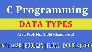 Data Types (C Programming), BCA I, MCA I, Msc IT, Gurukpo