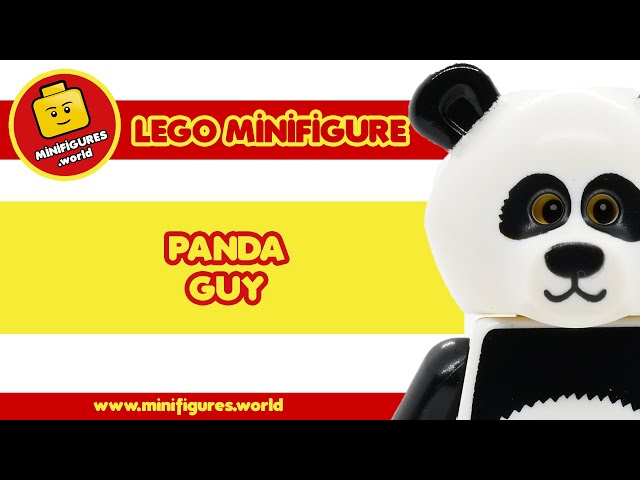 LEGO minifigure: Panda 🐼 [THE LEGO - ANIMAL / PANDA] - YouTube