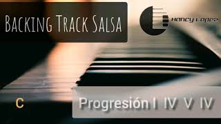 Video thumbnail of "Backing Track Salsa Progresión i  iv  v  iv (C)"