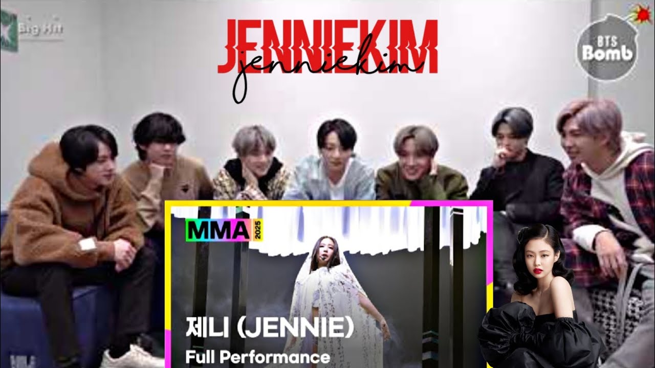 BTS Reaction to Jennie 'MMA' full performance 2025 (Fanmade 💜)
