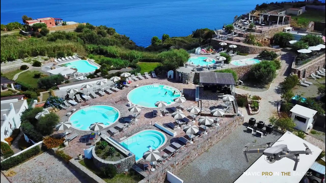 Lipari island (Italy) bird's eye view, Part 1;  Lipari sala (Itālija) no putna lidojuma, 1. daļa