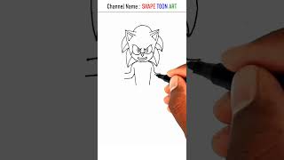 How to draw sonic the hedgehog - #shorts #sonic #hedgehog #sonicthehedgehog #drawing #cartoon #easy