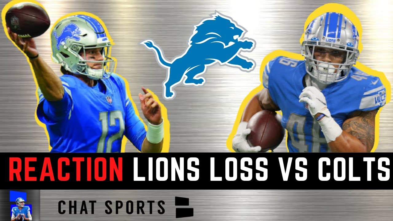 Lions Rumors & News After 17-27 Loss vs Colts | David Blough, Derrick Barnes & Craig Reynolds