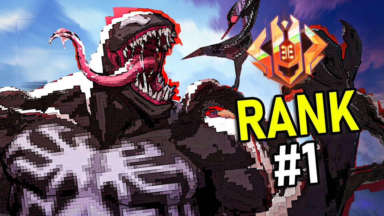 Веном, 1-й номер мирового рейтинга - Ледяной | Геймплей Marvel Rivals от первого лица