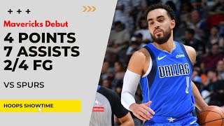 Tyus Jones MAVERICKS DEBUT 4 Points, 7 Assists, 2/4 FG vs Spurs I 25-26 NBA Season