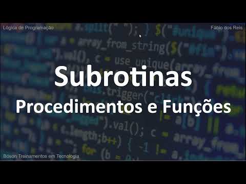 Vídeo: Por que parâmetros são usados com sub-rotinas?