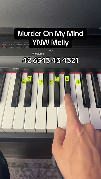 Murder On My Mind Easy Piano Tutorial #easy #piano #tutorial