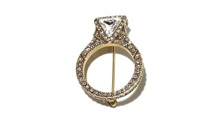 Heidi Daus 'Put a Ring On It' Crystal Pin