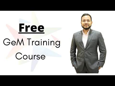 Free GeM Portal Training | GeM Training Course | GEM Seller Training Course | GeM Online Training