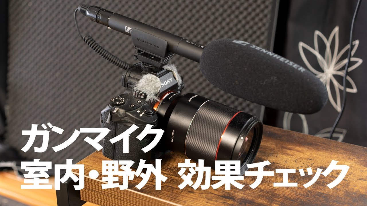 自撮り撮影時のガンマイクの効果 【室内・野外】 - YouTube