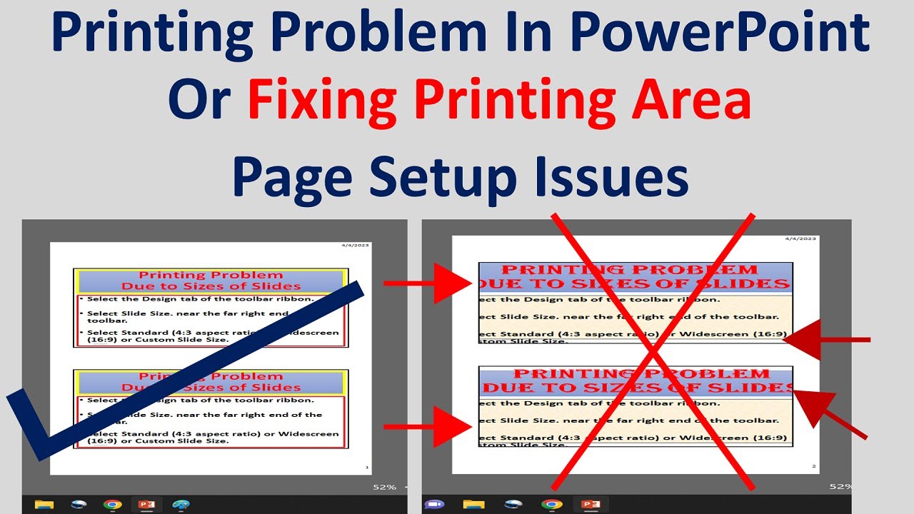 powerpoint presentation not printing correctly