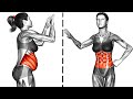 Standing flabby stomach workout