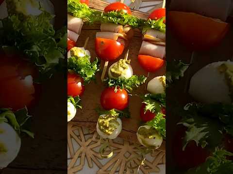 Канапе за 5 минут 👍🏻Быстрая закуска #топ #рецепты #рек #еда #food #закуска #вкусно #простойрецепт