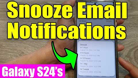 Galaxy S24/S24+/Ultra: How to Snooze Email Notifications