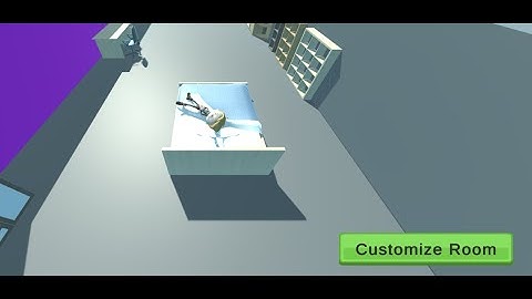 Strategic Life Simulation Video Game. Lying Down In Bed.(Unity 3D)