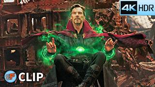 Dr. Strange Sees the Future Scene | Avengers Infinity War (2018) IMAX 4K HDR Movie Clip