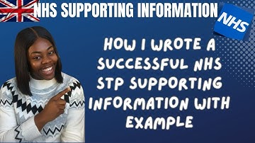 How to write a winning NHS STP Supporting Information || Step-by-step example of how I wrote mine