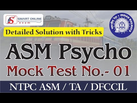 ASM Psycho Test Series 01 with Tricks and Detailed Solution