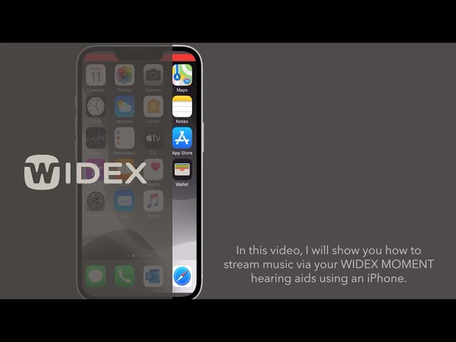 How-to-video for streaming music using Widex hearing aids and iPhone| Widex Hearing Aids