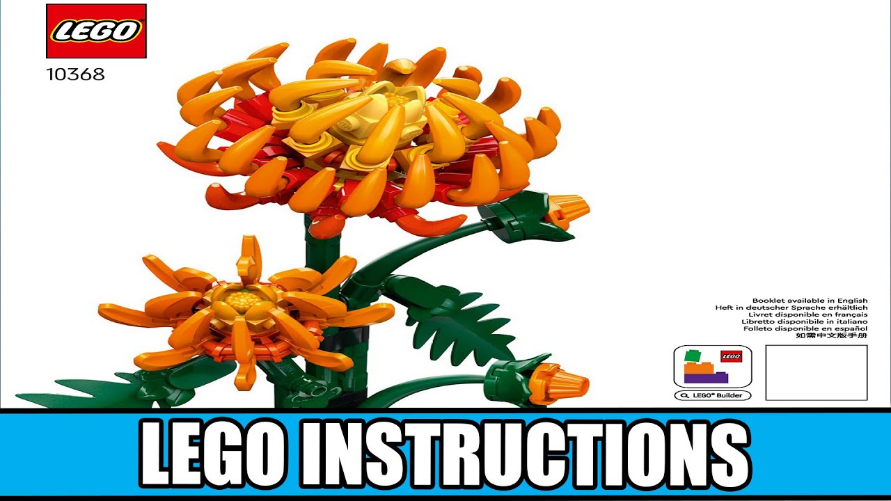 Icons - Chrysanthemum - Botanical Collection LEGO instructions