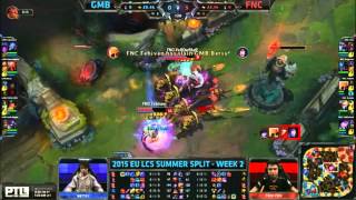 Fnatic Beautiful Insec Play Ft. Febiven Azir Yellowstar Morgana Vs Gambit