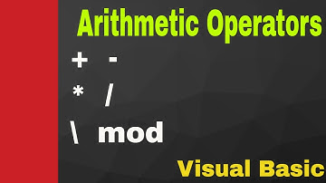 visual Basic 6.0 Arithmetic Operators