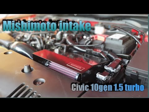 Honda civic 10gen Hatcback sport, Mishimoto intake install...