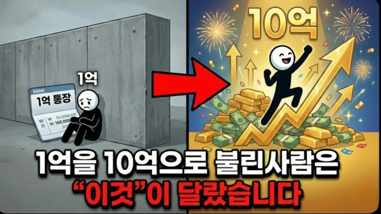 1억을 모은 뒤 급격하게 정체되는 4가지 이유 (10억까지 가는 부자들의 해결책)