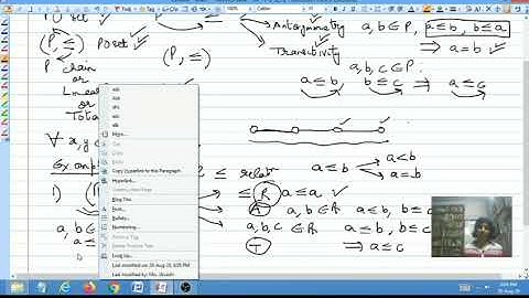 Chain and Antichain in PO Sets