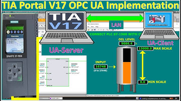 TIA Portal V17 connect with GE SCADA Proficy Cimplicity HMI by using PLC S7-1500 with OPC UA