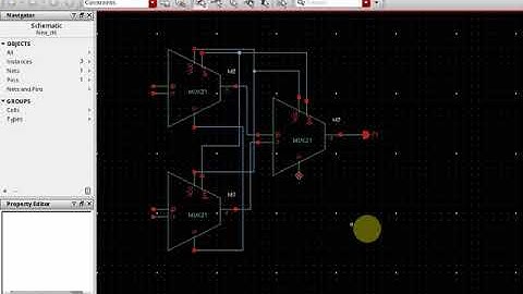 Using user symbol in cadence : 4x1 using 2x1 Multiplexers