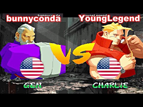Street Fighter Alpha 2 - bunnyconda vs YoungLegend