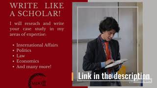 I will research and write your political case study