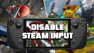 Disable Steam Input on Steam Deck New UI | Spiderman Steam Deck Controls Not Working! #steamdeck