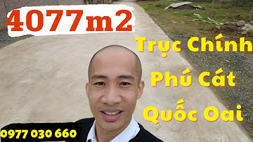 Bán 4077m2 đất nền Phú Cát Quốc Oai – Đất nền Hòa Lạc – ĐẤT NỀN VEN ĐÔ