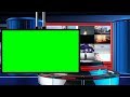 Broadcast news intro free green screen tv animation