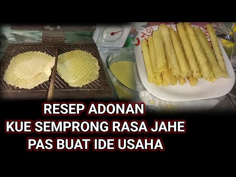 Cara Membuat Kue Semprong Rasa Jahe