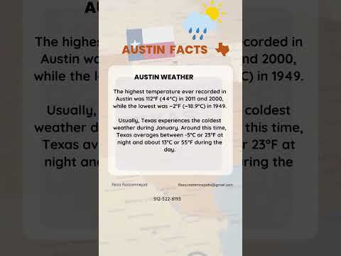 Video: Vejret og klimaet i Austin, Texas