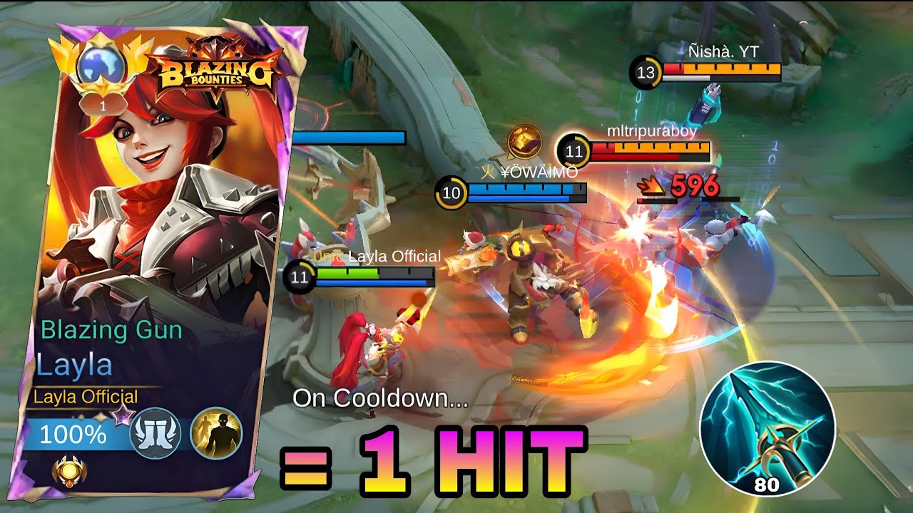 TOP GLOBAL LAYLA FULL DAMAGE 1 HIT BUILD & EMBLEM 2025!!💀 (must try this op build) - MLBB