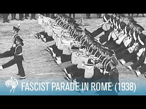 Italian Soldiers Goose Step For Hitler And Mussolini | War Archives
