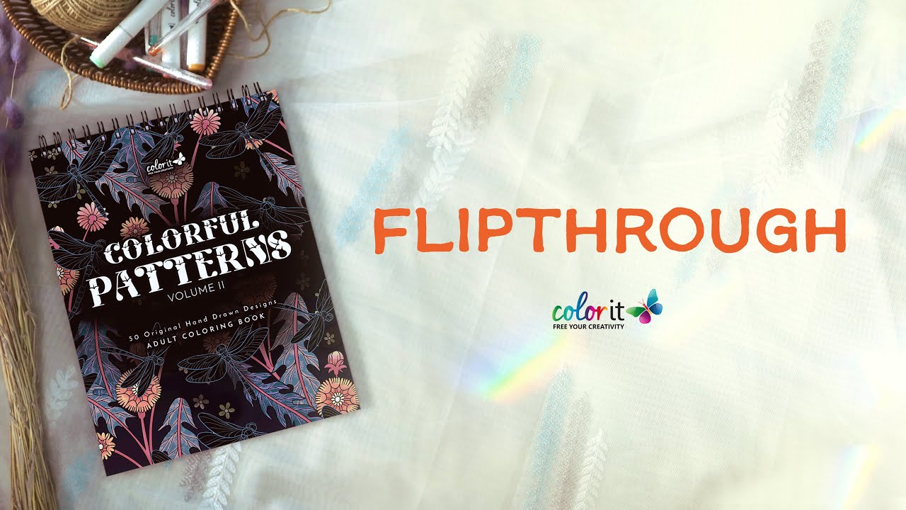 NEW ColorIt's 50th Coloring Book - Flipthrough and Demo! 