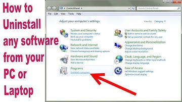 How to uninstall a program (app) from your Computer, windows 7/8/10/11