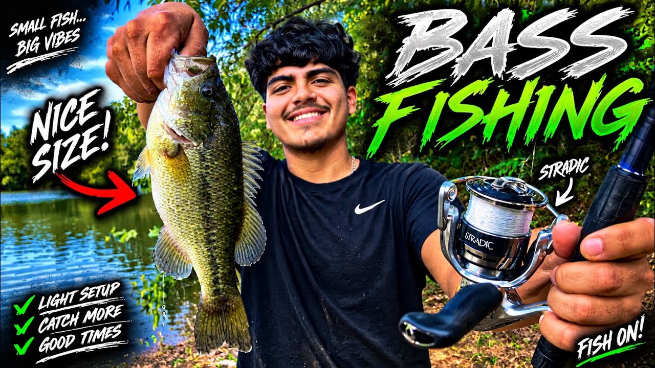 I CAUGHT BASS With This LIGHT SETUP! 🎣🔥 | 8 Min Fishing Video