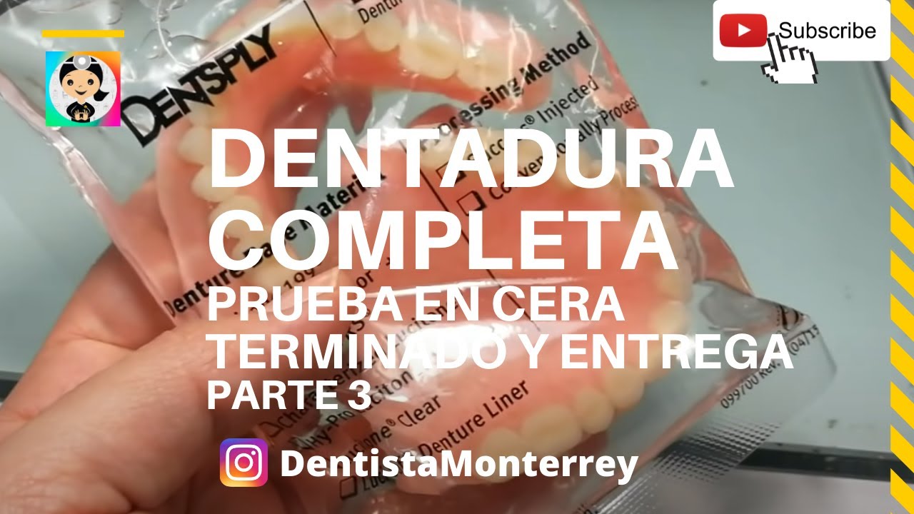 PRUEBA  Dientes en CERA #ProtesisTotales 👅Parte3 #Dentaduracompleta