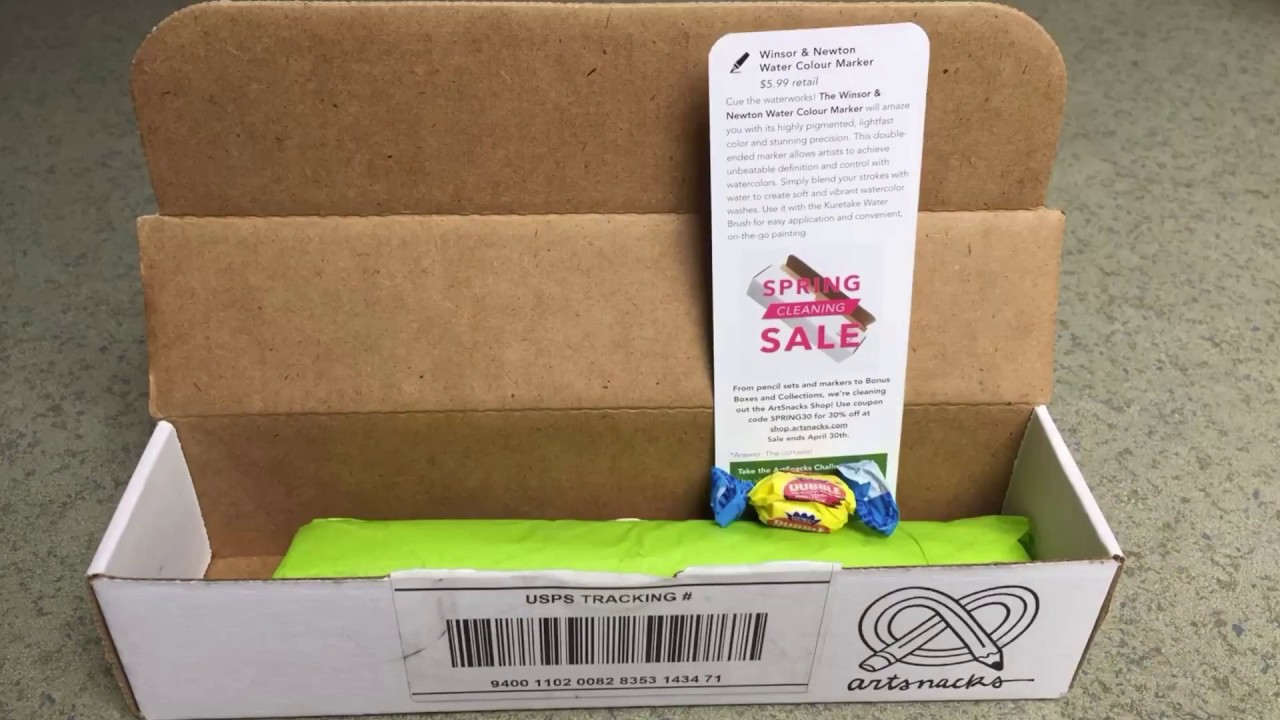April 2017 Artsnacks Unboxing stop motion