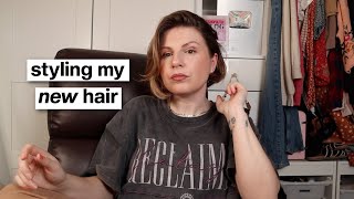 Styling My NEW HAIR - Long to Short Bob - Regrets? Feelings & a Deep Love For Velcro Rollers