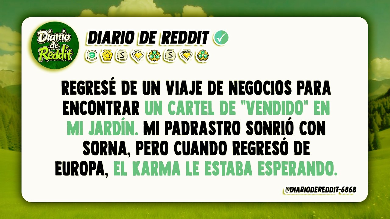 Regresé de un viaje de negocios para encontrar un cartel de 