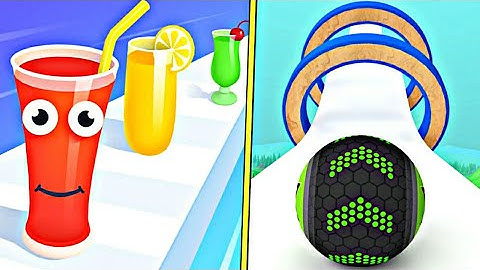 Going Balls Vs Juice Run - All level Mobile Gameplay Walkthrough Android iOS